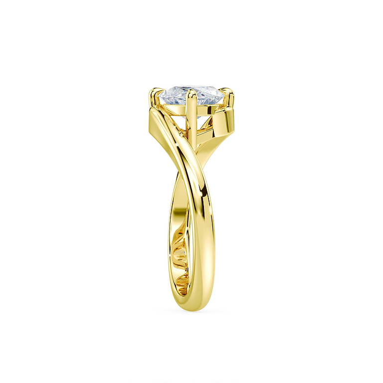 Marquise Cut 1.14ct Wave Bypass Ring
