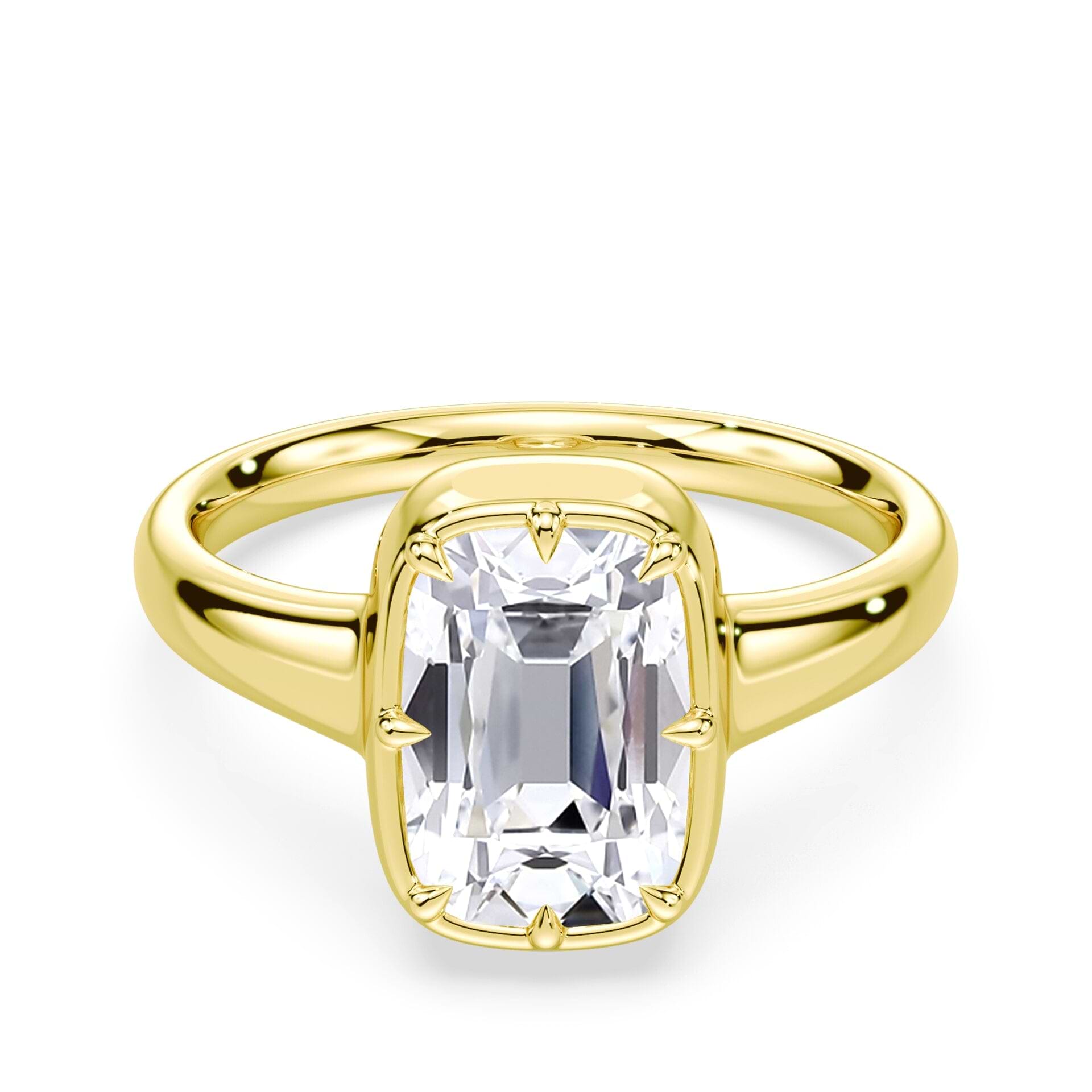 Win Back Ring Old Mine Cut Button Back Ring – Plum