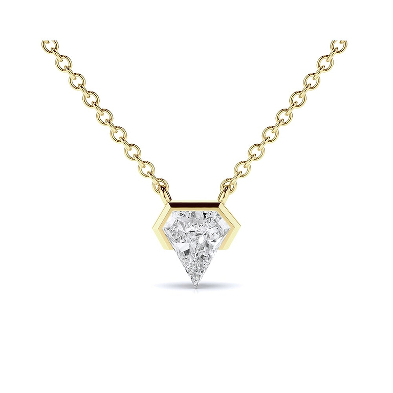 Geometric Shield Lab Diamond Pendant