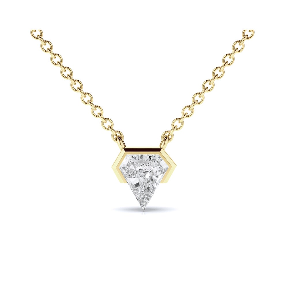 Geometric Shield Lab Diamond Pendant