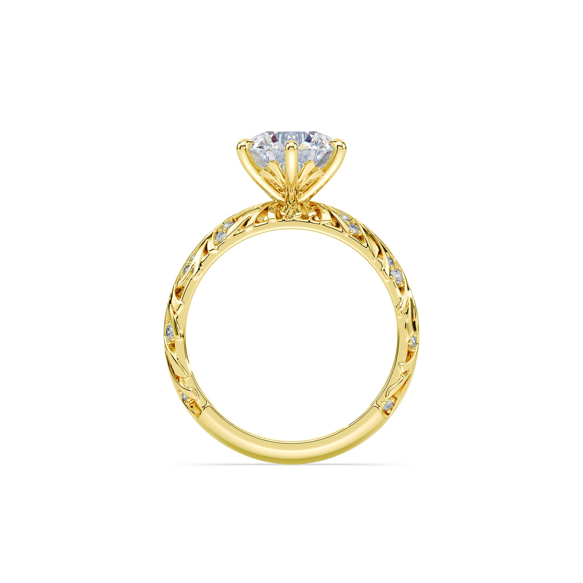 Round Cut 1.32ct Vintage Filigree Ring
