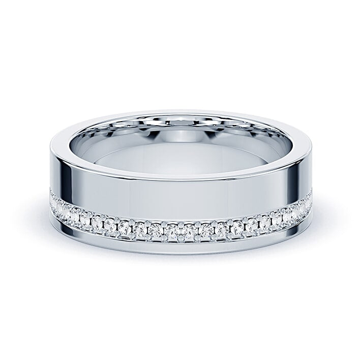 Wide Lab Diamond Cigar Band