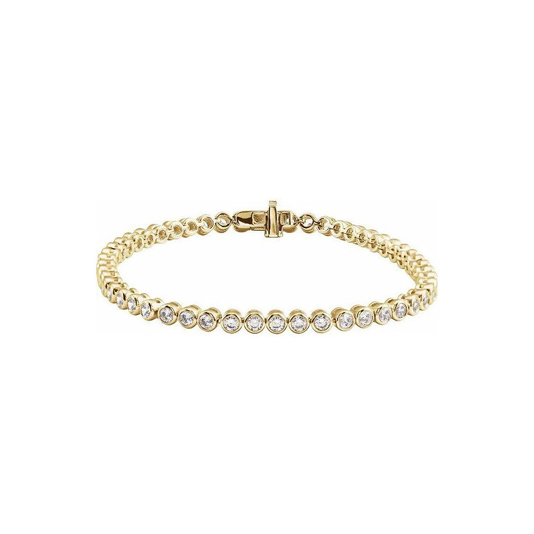 Lab Diamond Bezel Tennis Bracelet 3.50ctw
