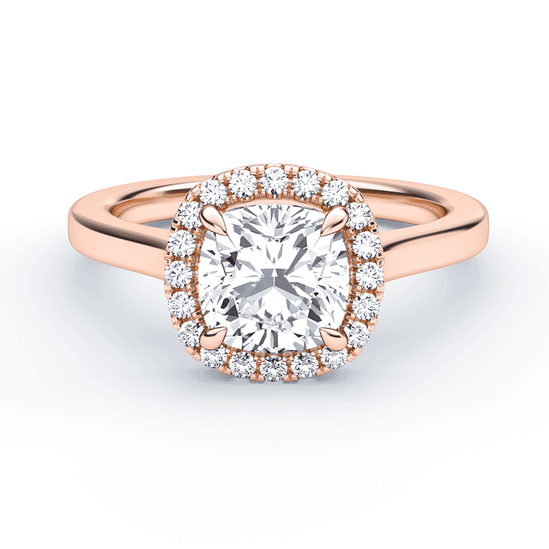 Square cut rose gold engagement rings store