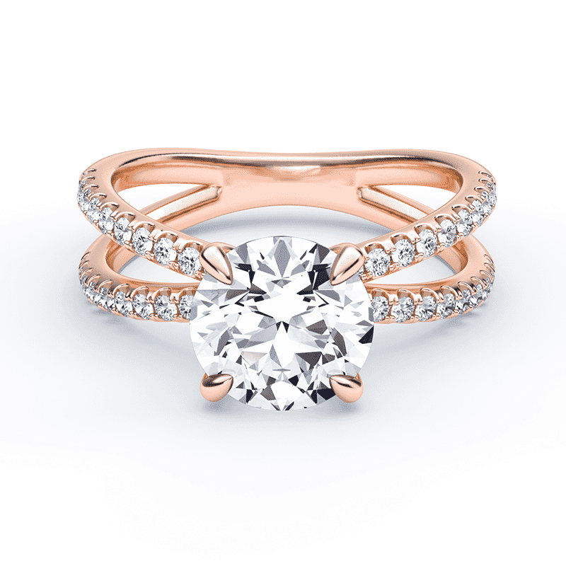 Split band engagement ring shop