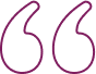 purple quotation mark icon