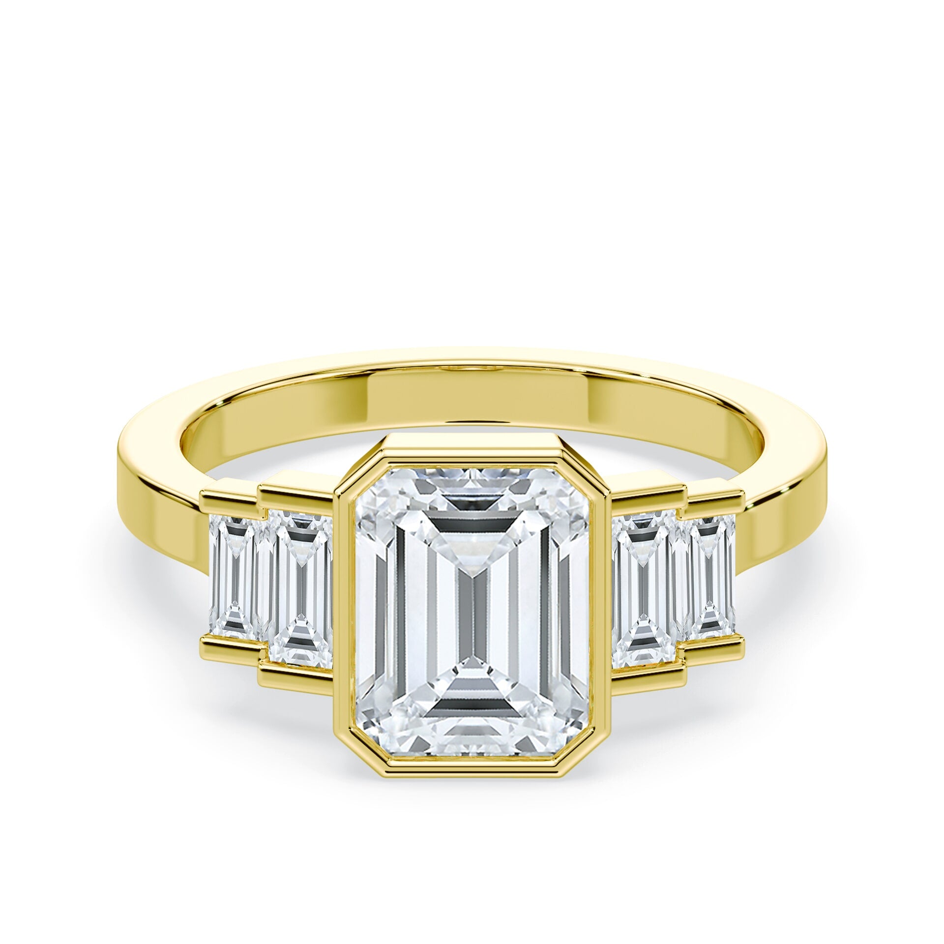 Art Deco Emerald Cut Ring