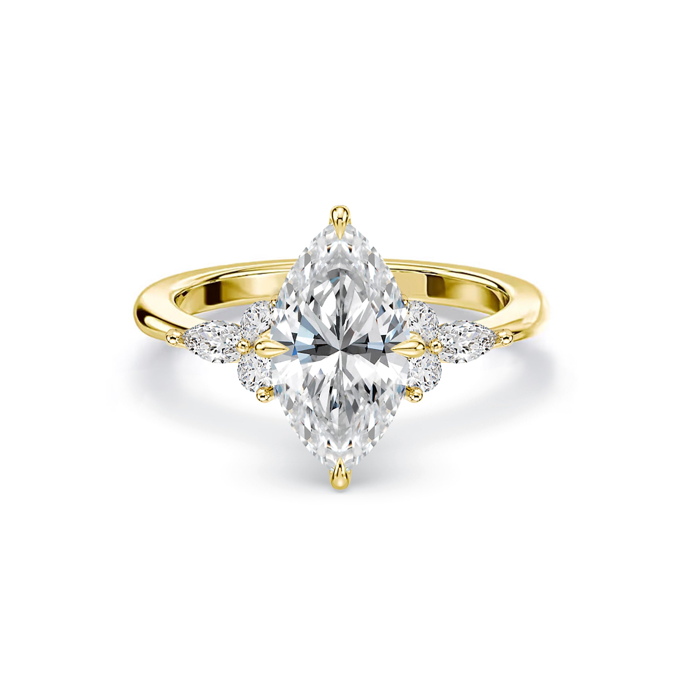 Marquise 2.99ct Cluster Diamond Ring