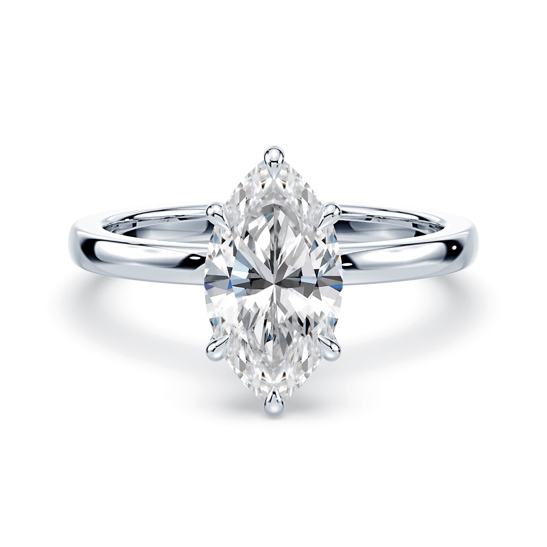 Marquise Solitaire Engagement Ring