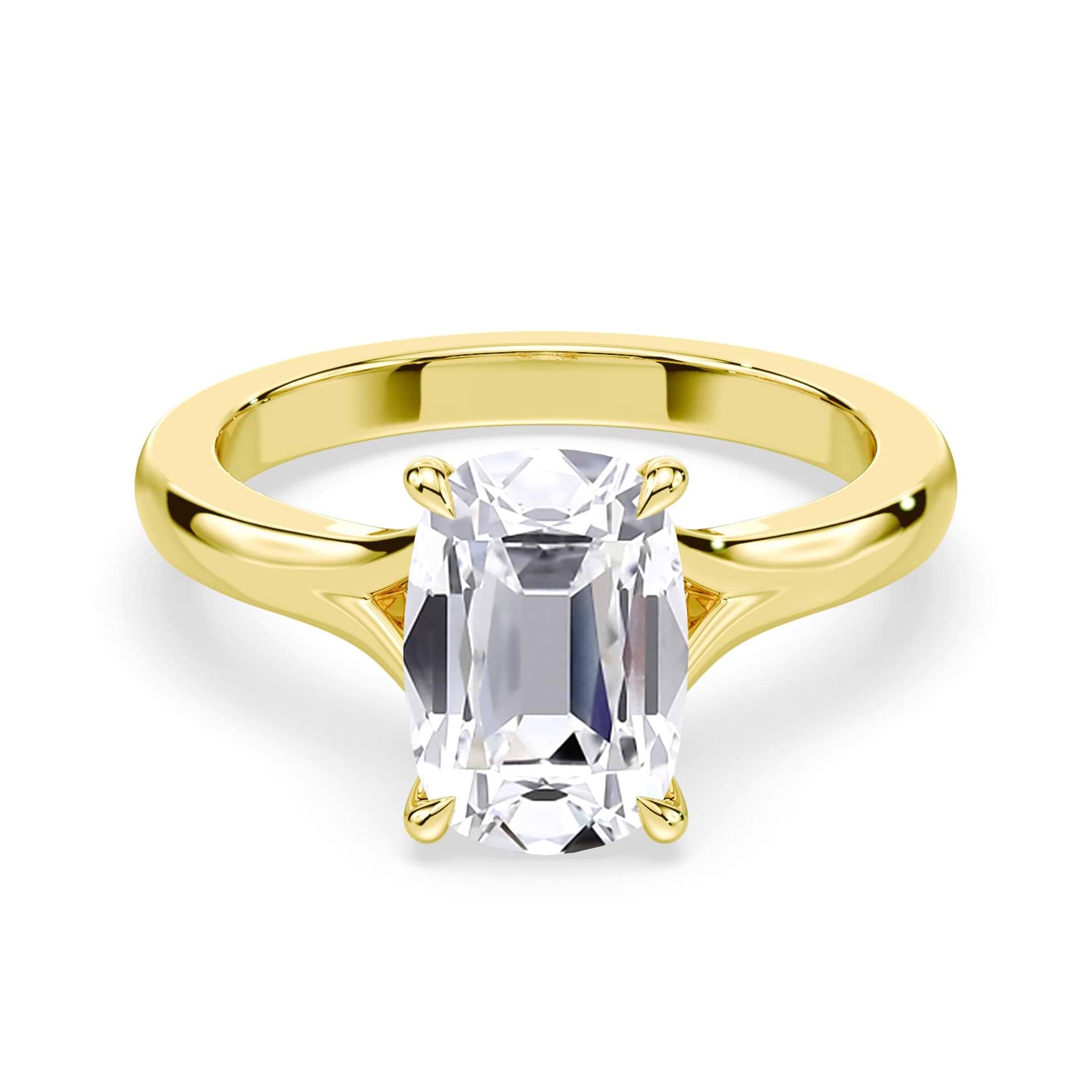 Old Mine Split Shank Solitaire