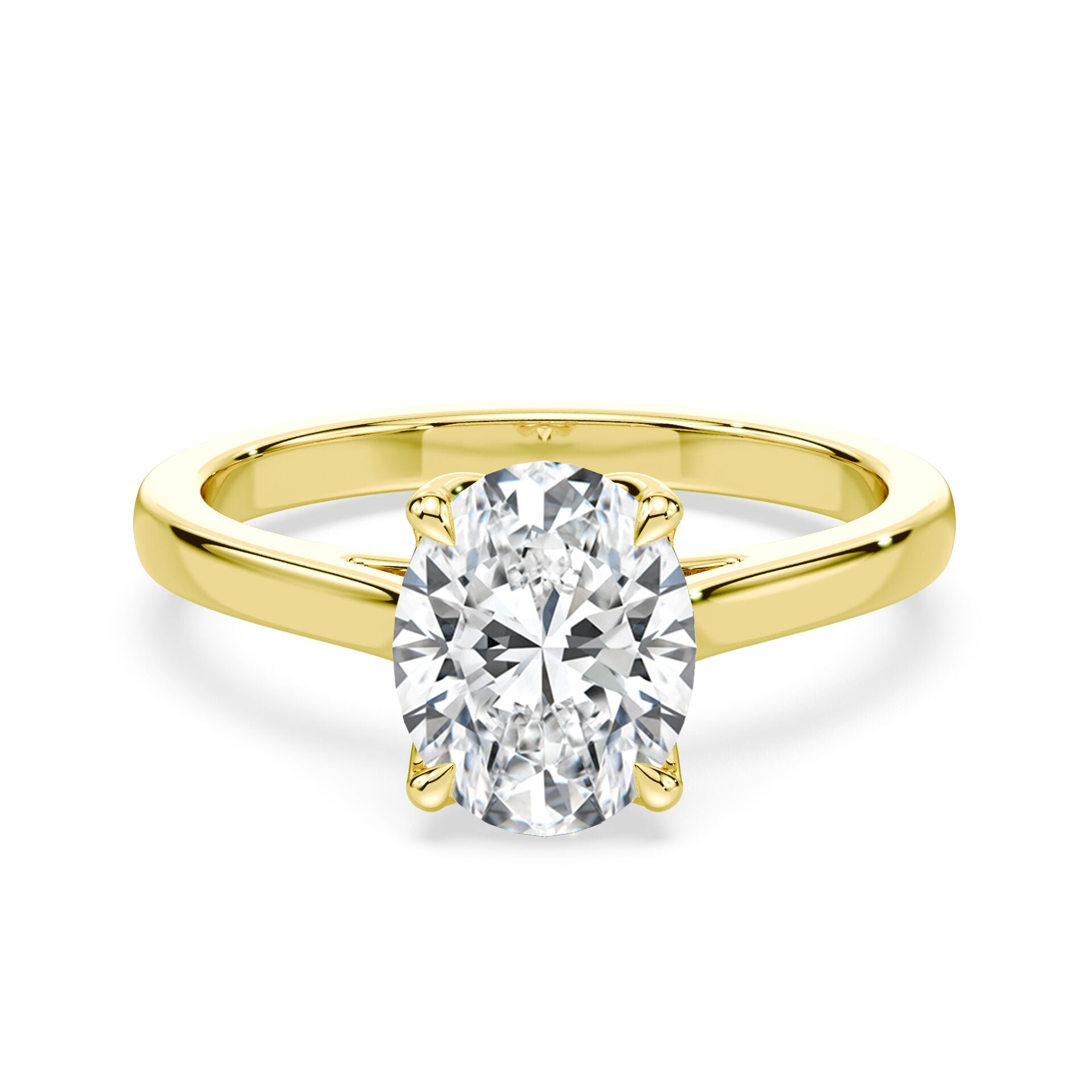 Oval Tulip Cathedral Ring