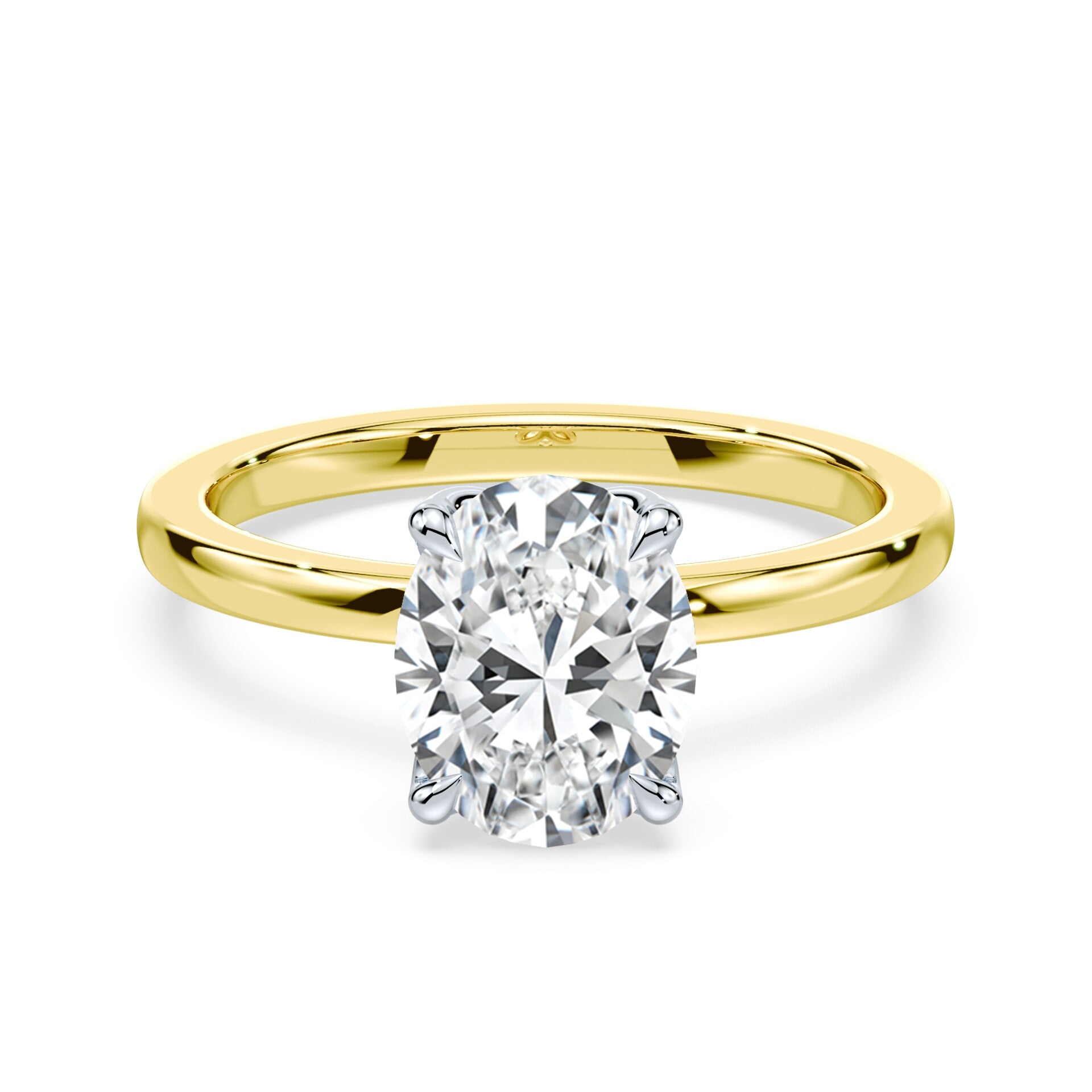 Oval Tulip Engagement Ring