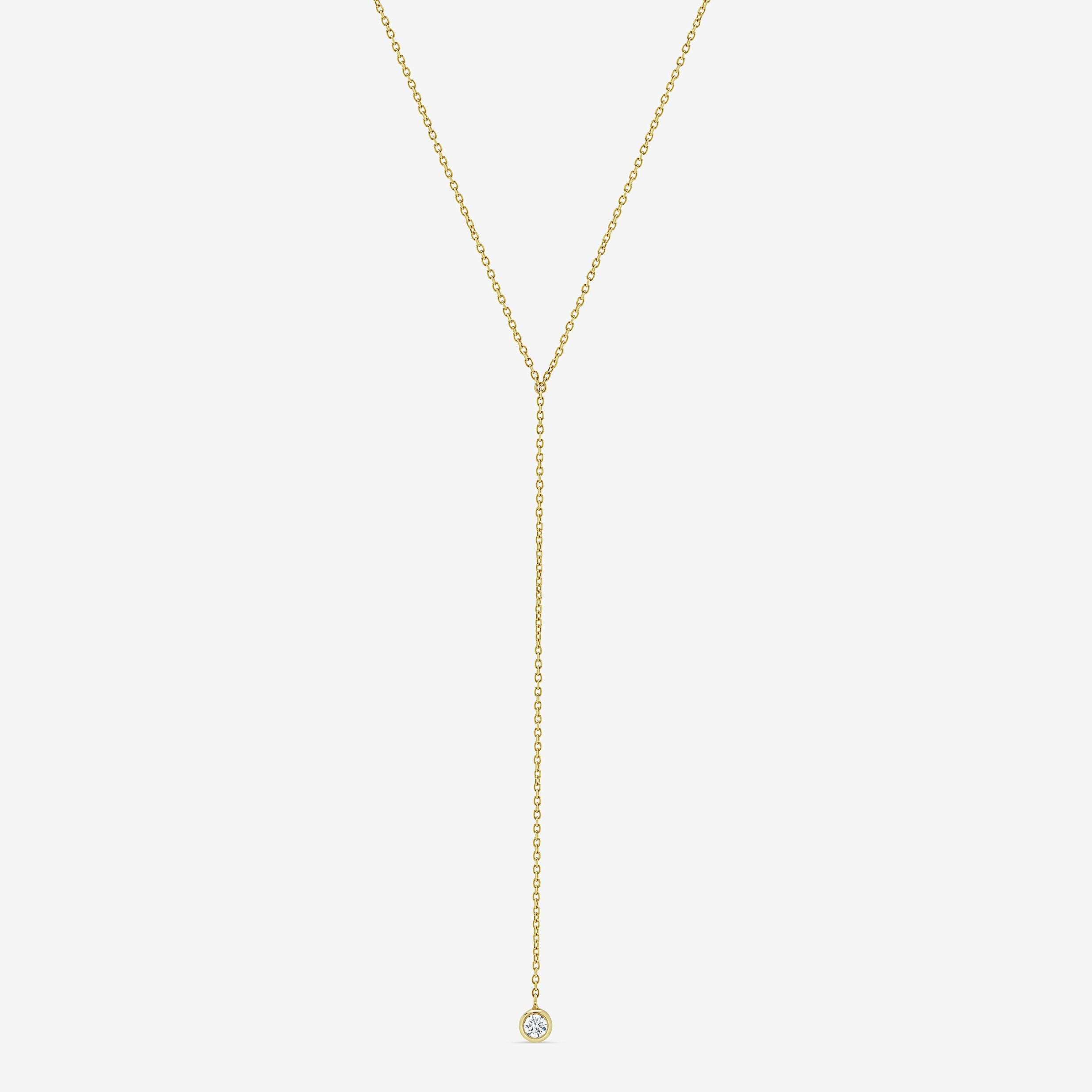 Round Dewdrop Lariat