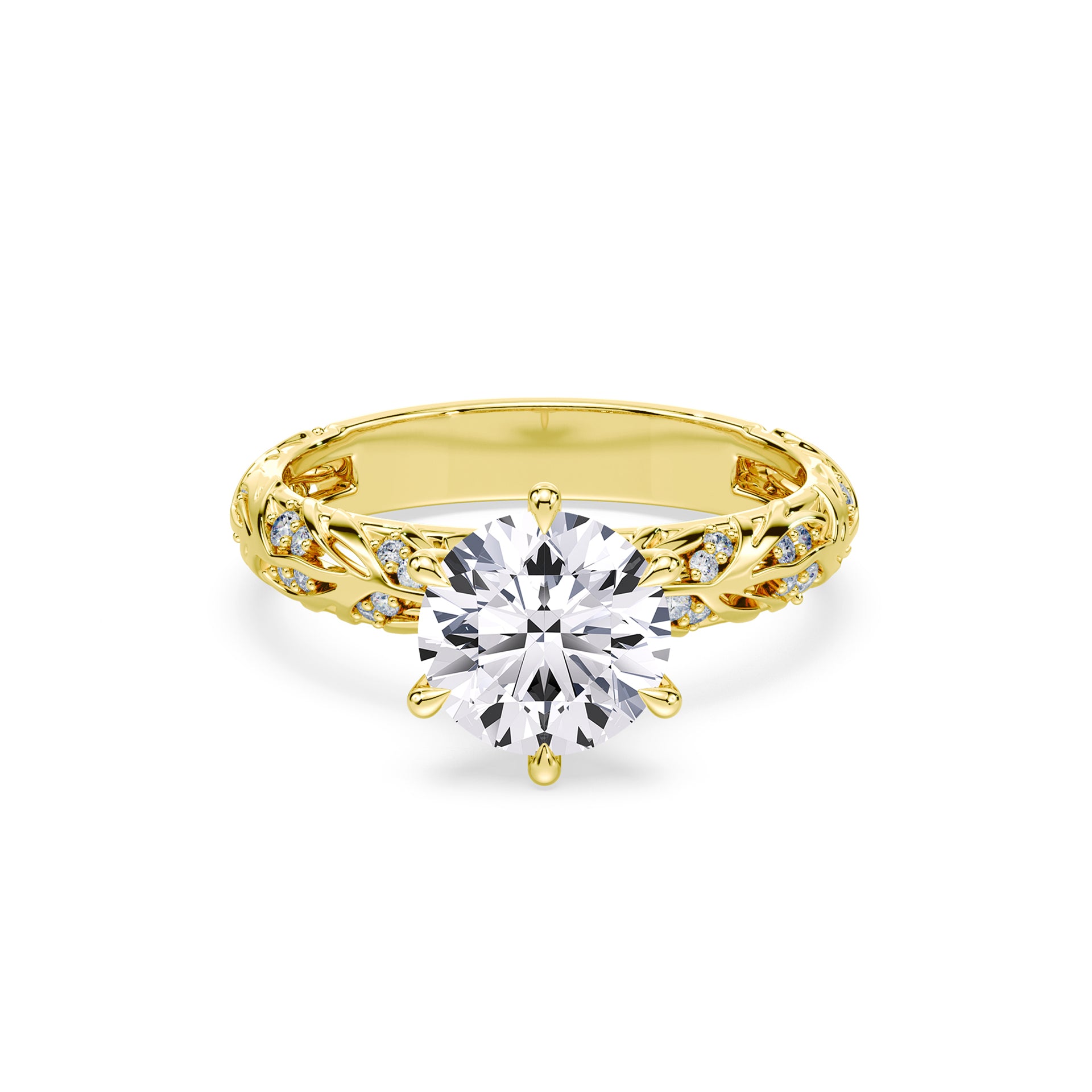 Round Cut 1.32ct Vintage Filigree Ring