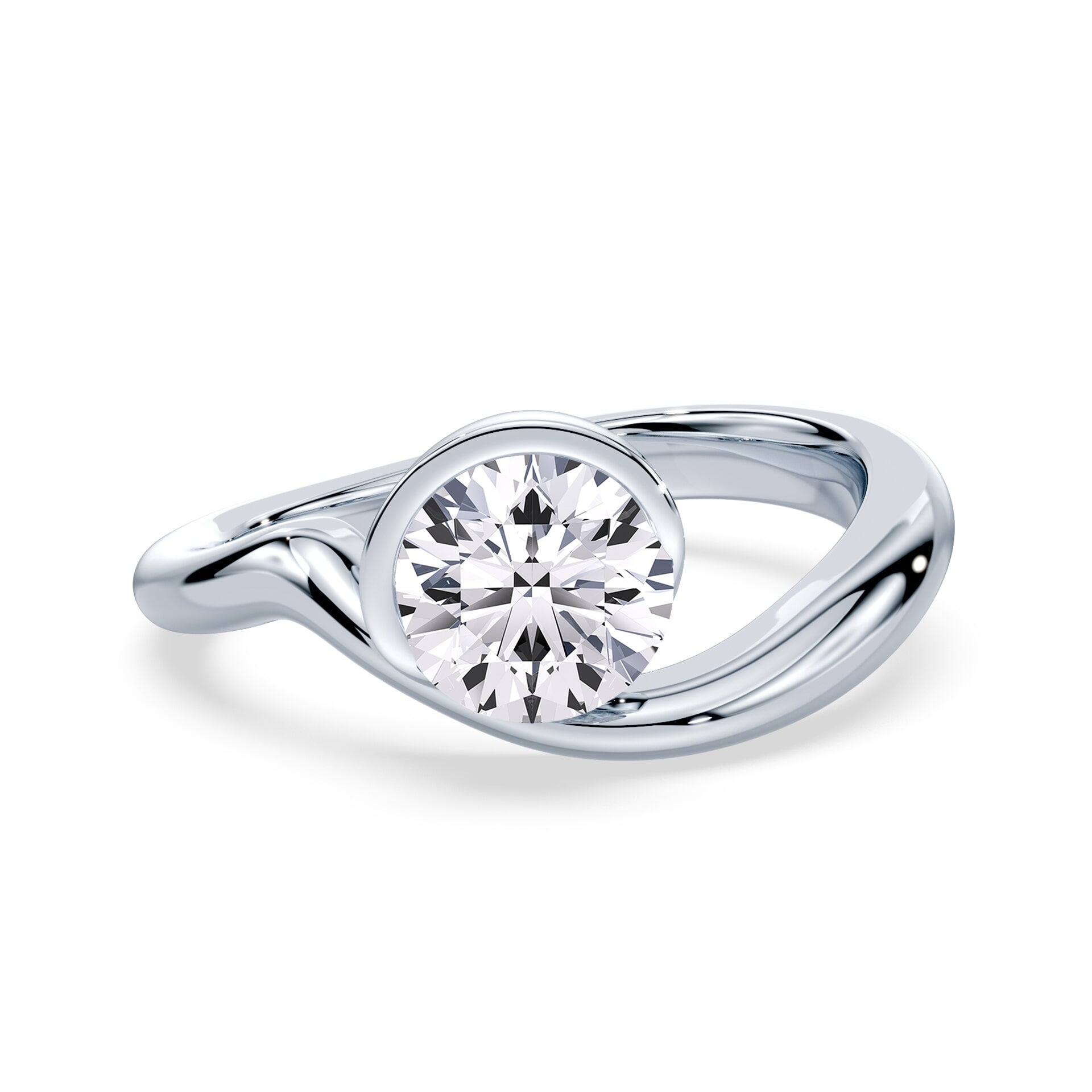 Wavecrest Engagement Ring