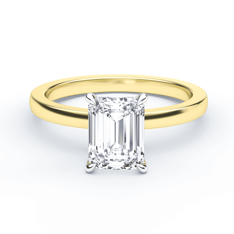 Emerald Cut Diamond Ring - Plum Diamonds