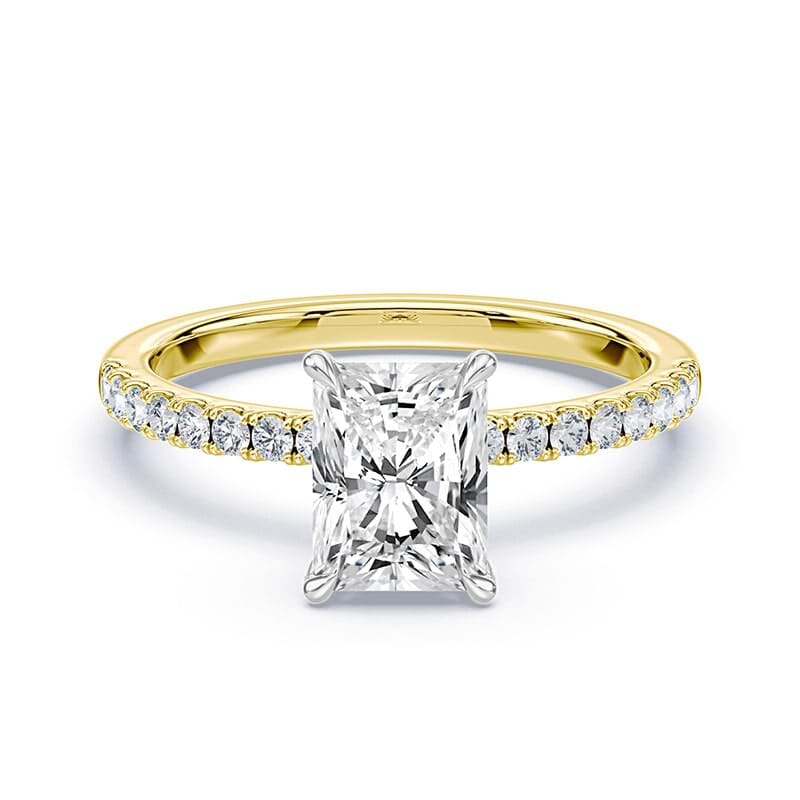 Radiant Cut Allover Pave Ring