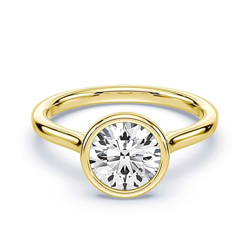 Cathedral Bezel Engagement Ring