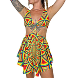 Color Spiral Heart Ring Dress