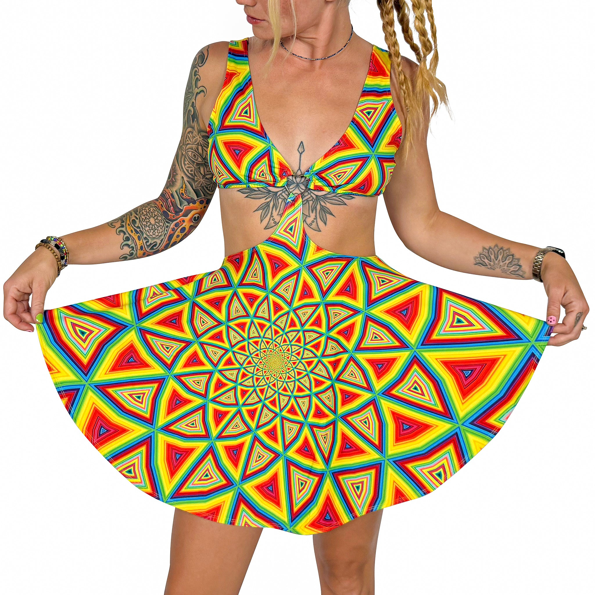 Color Spiral Heart Ring Dress