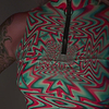 Hydrogen Half Zip Crop Top