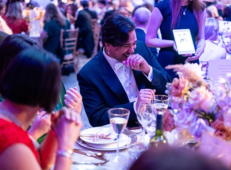 NATHANIEL CURTIS WEARS FABERGÉ TO THE FEATHERS ANIMAL BALL