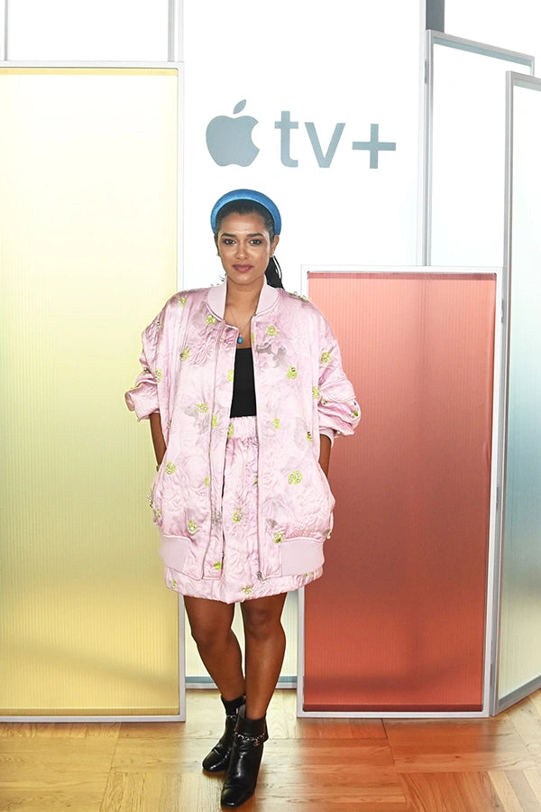 Sabina Emrit Harper Wears Fabergé to the Meera Syal BAFTA Fellowship Party