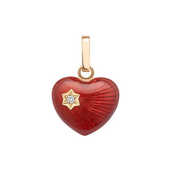 Fabergé heart-shaped charm