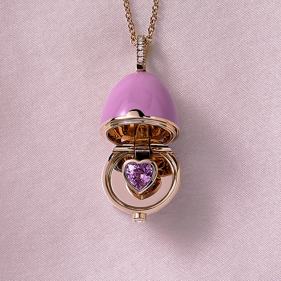 Fabergé Pink Heart Pendant