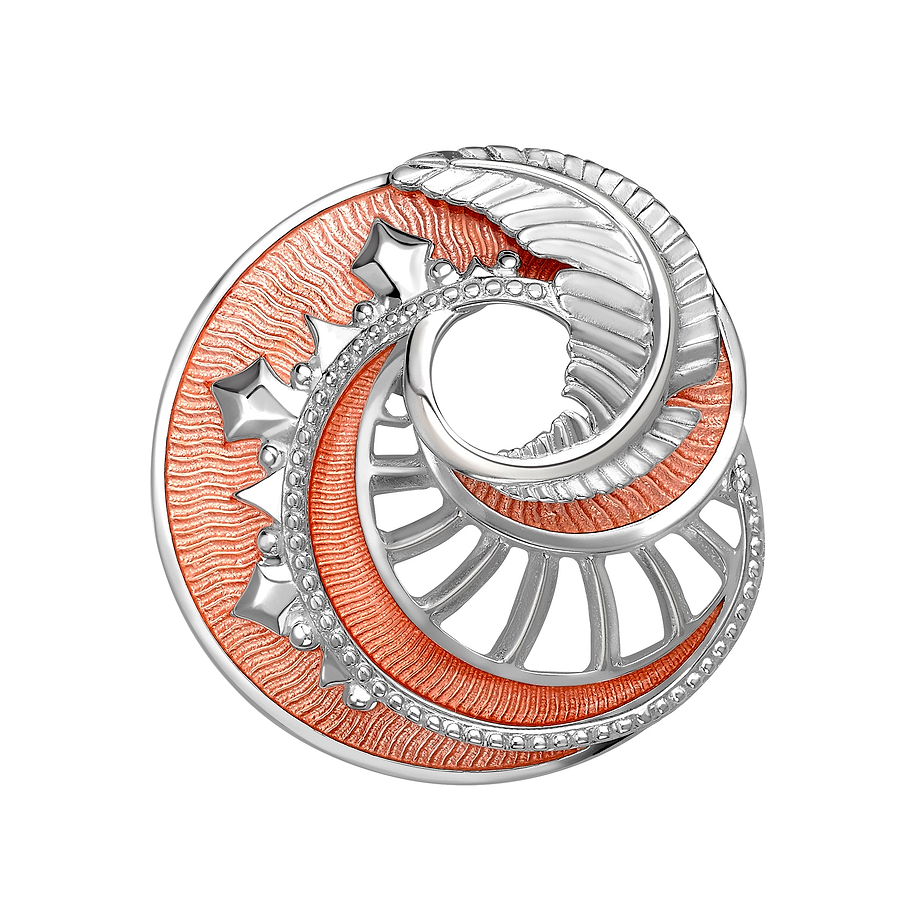 Fabergé Mystere brooch on a white background