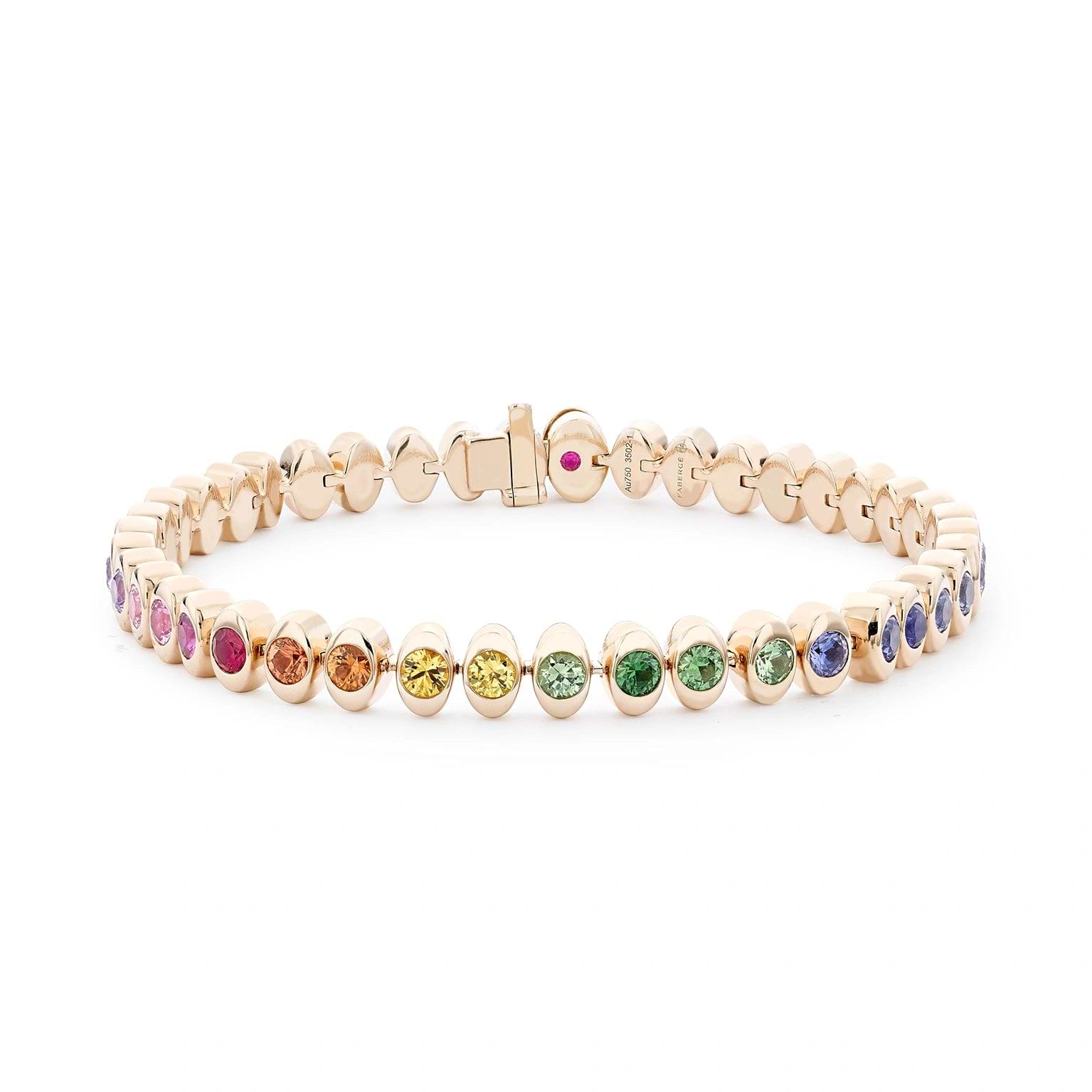 Colours of Love Cosmic Curve Rose Gold Rainbow Multicoloured