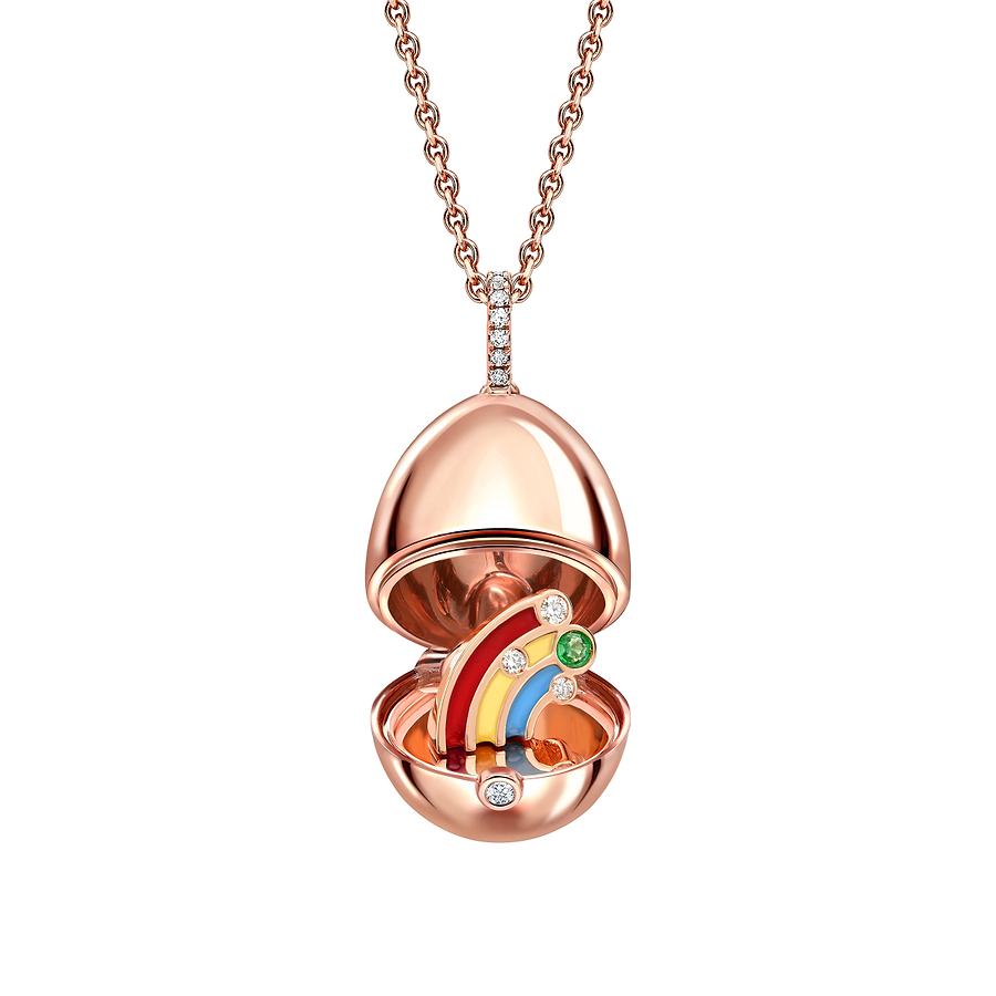 Essence Rose Gold Rainbow Surprise Locket | Fabergé