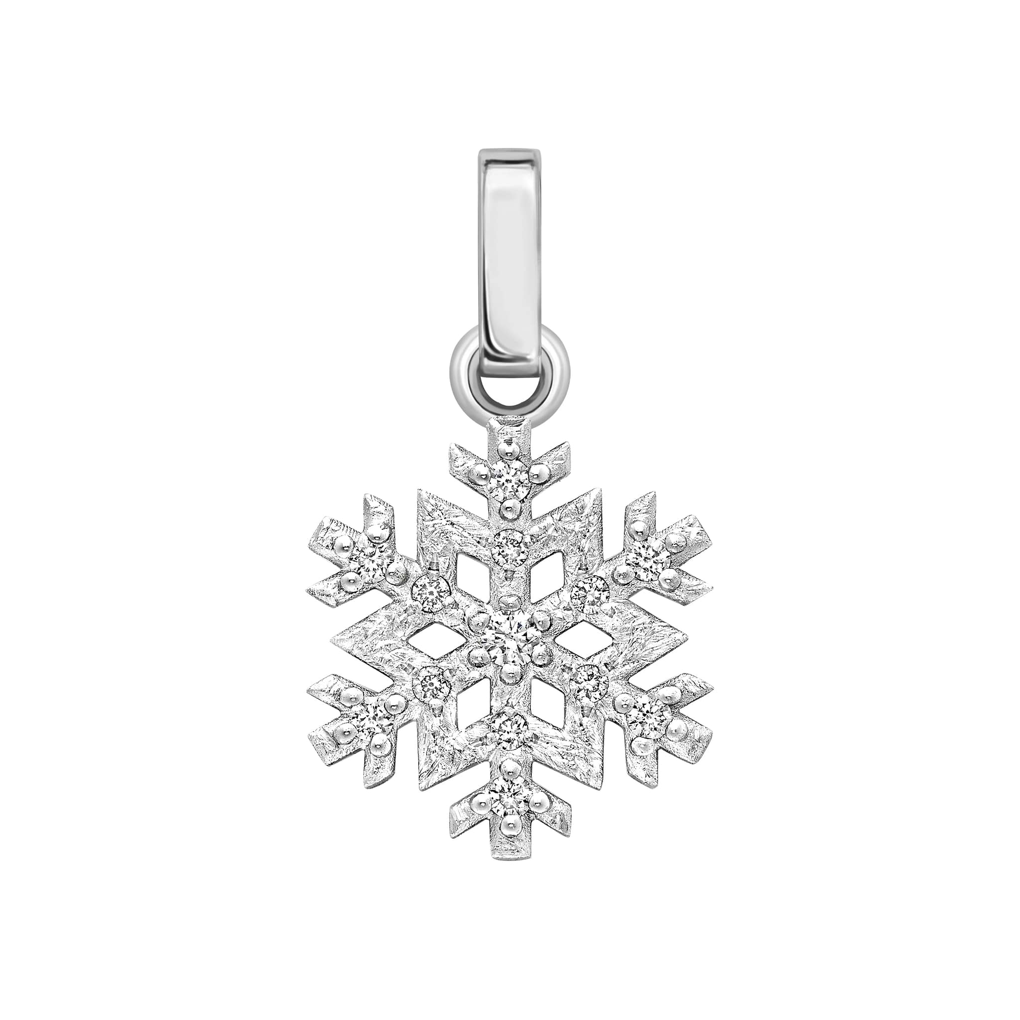 Spilla Fiocco Di Neve Inverno Ever Faith – Cristallo Austriaco, Zirconi Cubici, Confezione Regalo 4,5x4 Cm