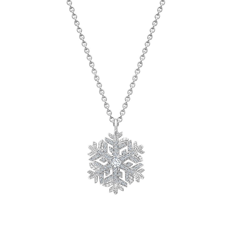 Platinum Diamonds 'Winter' Snowflake Pendant