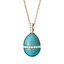 Fabergé Heritage Forever Turquoise Pendant in 18k yellow gold with diamonds.