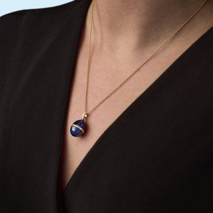 Fabergé Forever Lapis Lazuli Egg Pendant