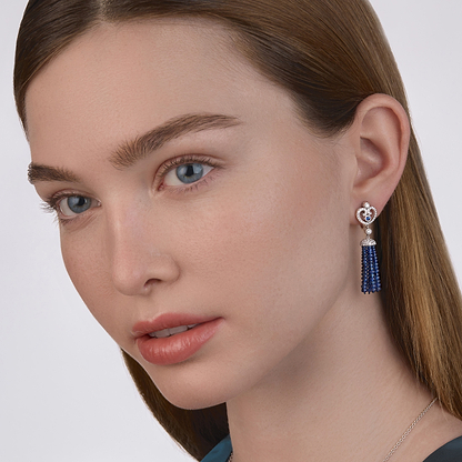 Boucles d'oreilles Impératrice Tassel