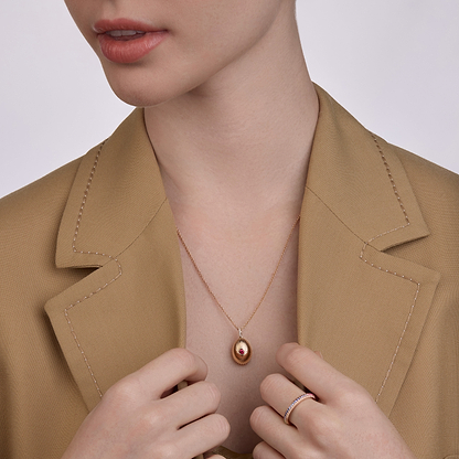 Forever Mini Fluted Ruby Pendant