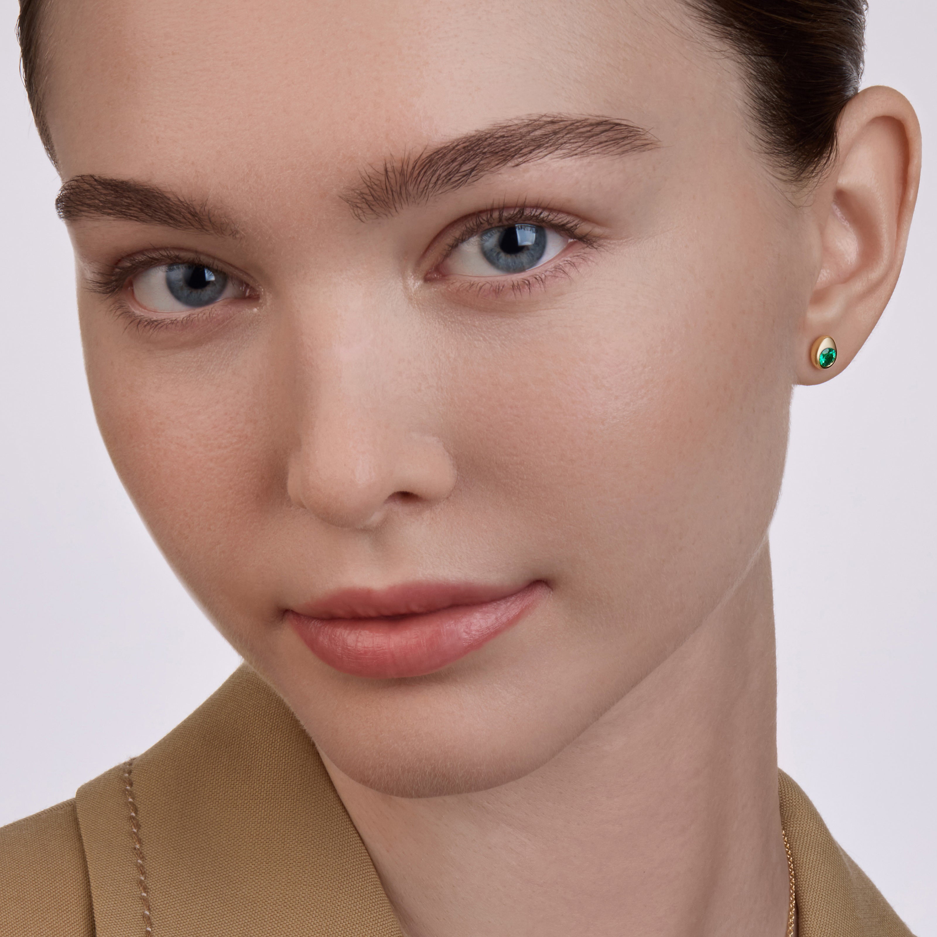 Emerald Stud Earrings