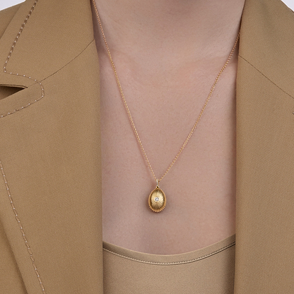 Forever Mini Fluted Diamond Pendant