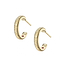 Yellow Gold Fluted Hoop Earrings | Fabergé