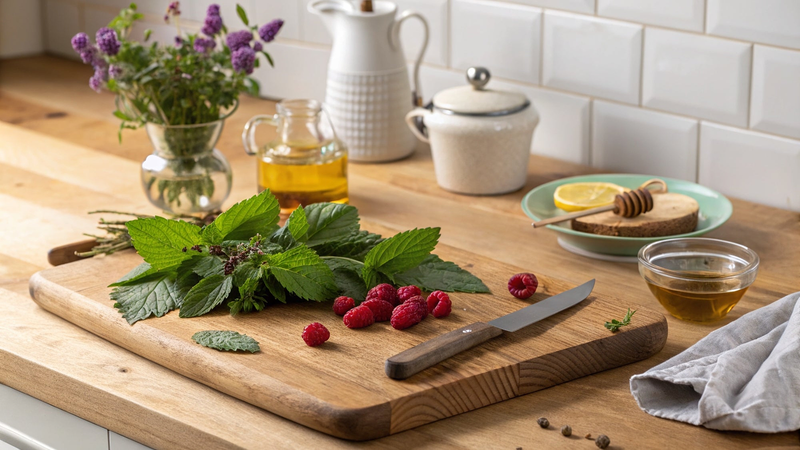 Image of DIY Vitex & Red Raspberry Tea Recipe: A Balancing Brew for Hormonal Health