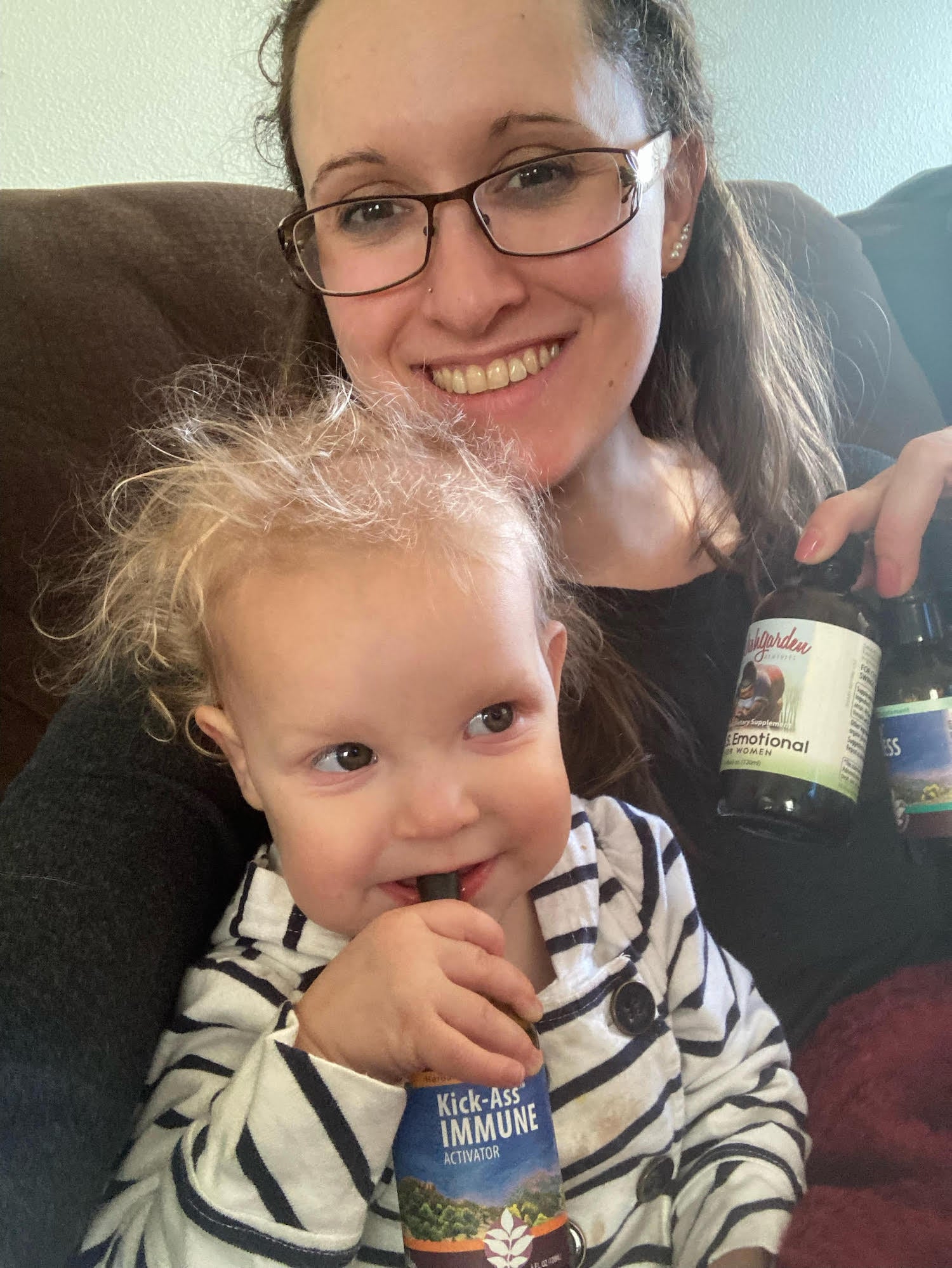 Christy-Anna Horne and her daughter. 