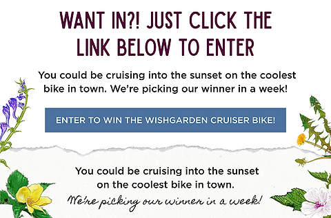 Want in? Just click the link below to enter, and you could be cruising into the sunset on the coolest bike in town. We’re picking our winner in a week!