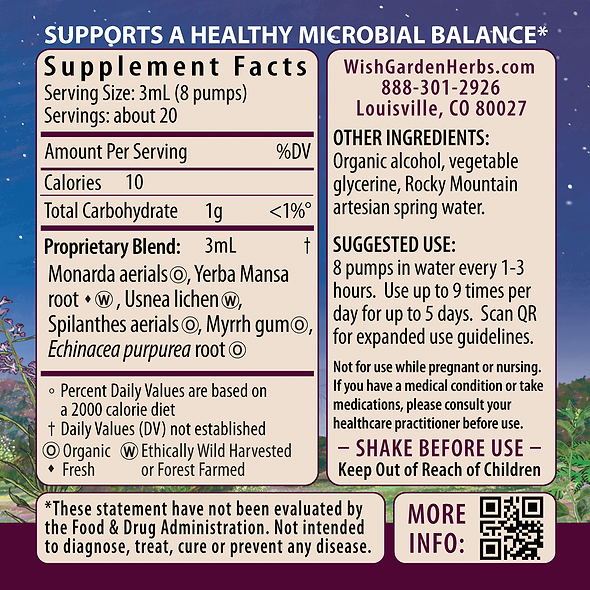 Candida Rescue Microbiome Stabilizer Ingredients & Supplement Facts