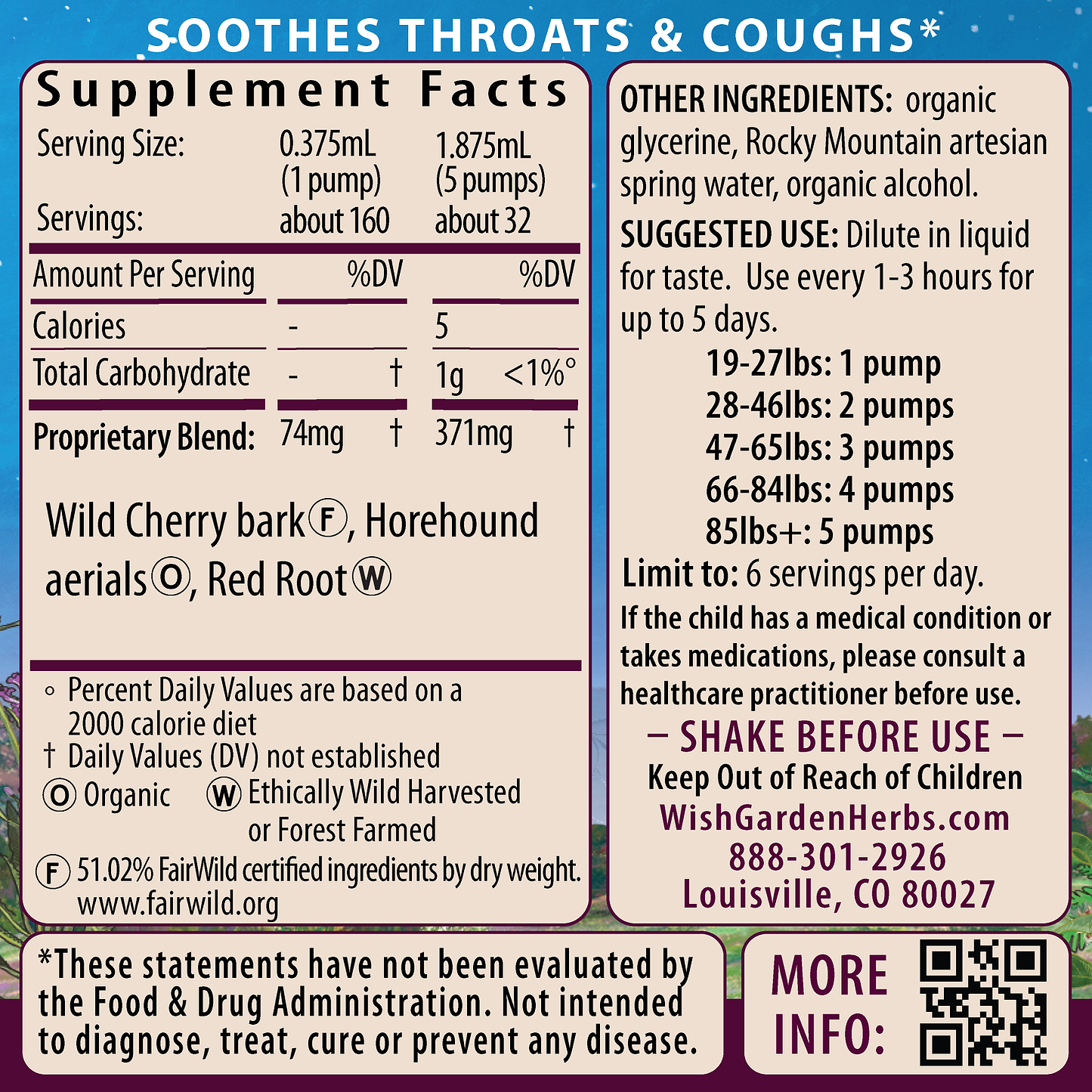 Kick-It Cough Soothing & Quieting For Kids