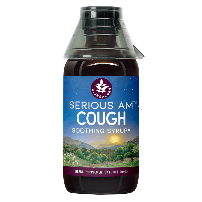 Serious AM Cough Soothing Syrup 4oz Jigger