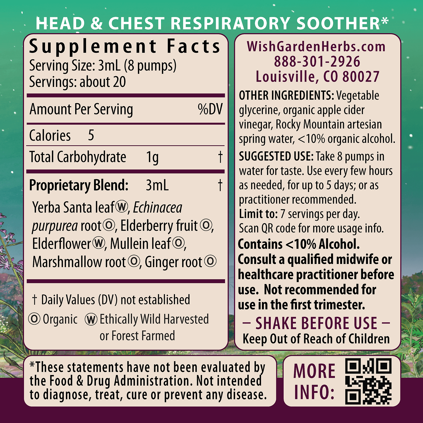 Congestion Rescue Immune Support for Pregnancy Ingredients & Supplement Facts