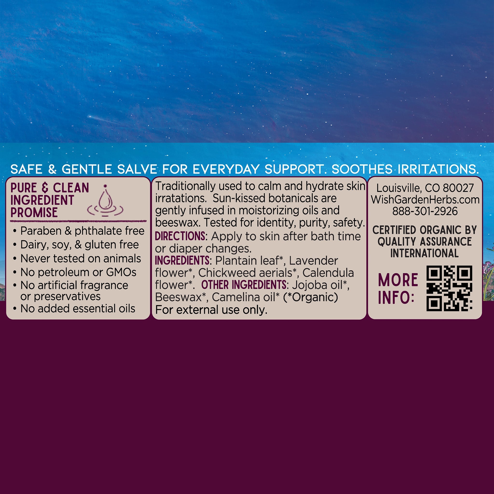 Baby Bum Diaper Rash Balm Ingredients & Supplement Facts