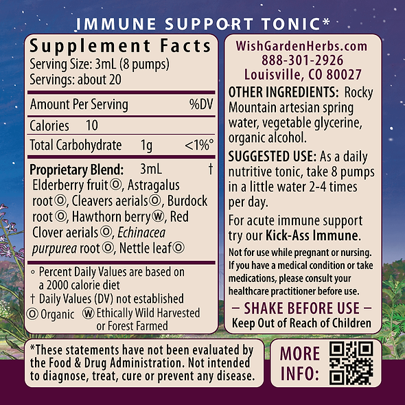 Daily Immune Builder Ingredients & Supplement Facts